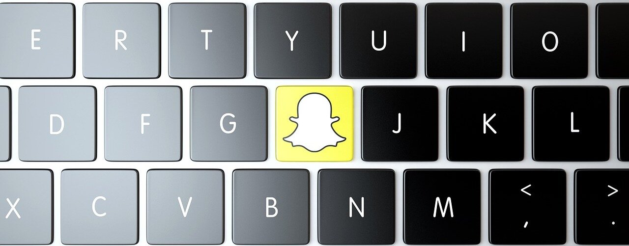 toetsenbord met Snapchat logo
